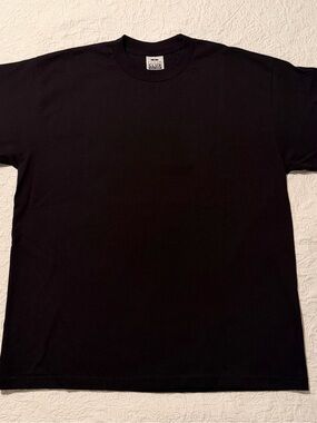 Pro Club Heavyweight Cotton Short Sleeve Crew Neck T-Shirt | Black XL